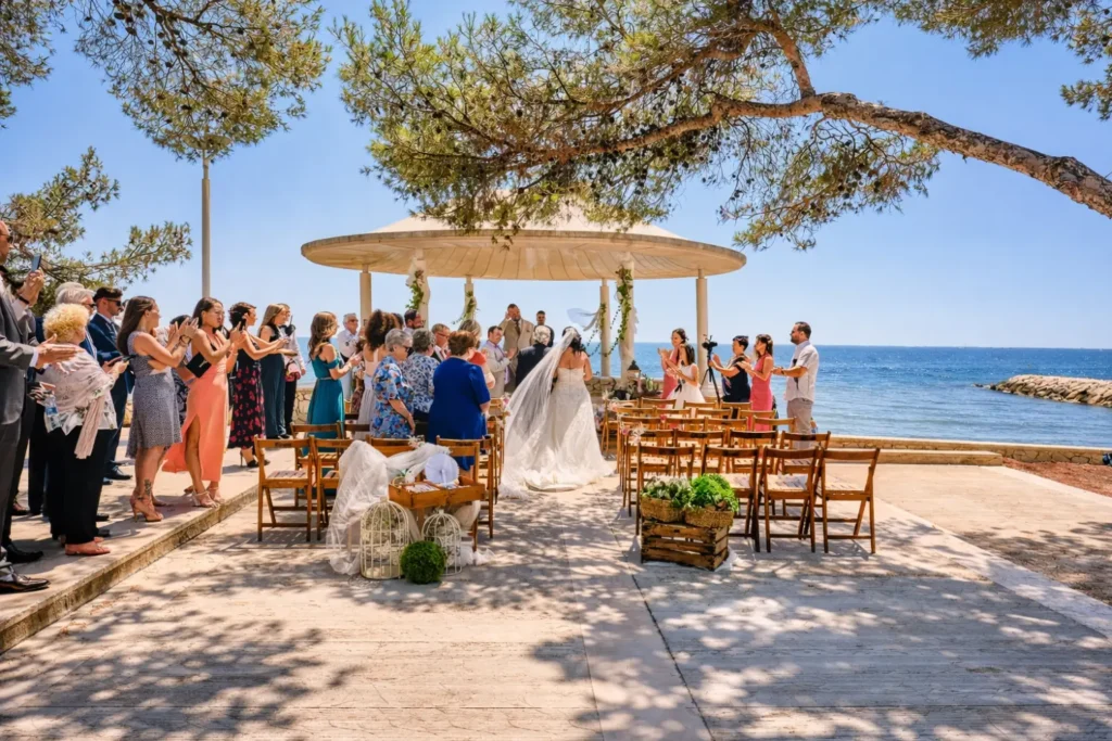 boda frente mar mediterraneo